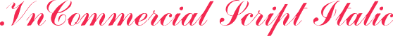 .VnCommercial Script Italic